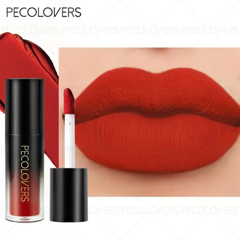 1pc Ombre Matte Lip Glaze Lip Products Makeup - Coral-Red Gradient, 24H Waterproof & Sweat-Proof, Non-Sticky Transfer-Resistant Wear, Flattering for All Skin Tones, Perfect for Daily & Party Use - Longwear Liquid Lipstick Lipgloss Makeup