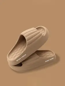 Men's Summer Indoor Outdoor Non-Slip Thick Sole Slippers, Comfortable Home Shoes for Men, New Style Casual Footwear, Thick Bottom Slippers