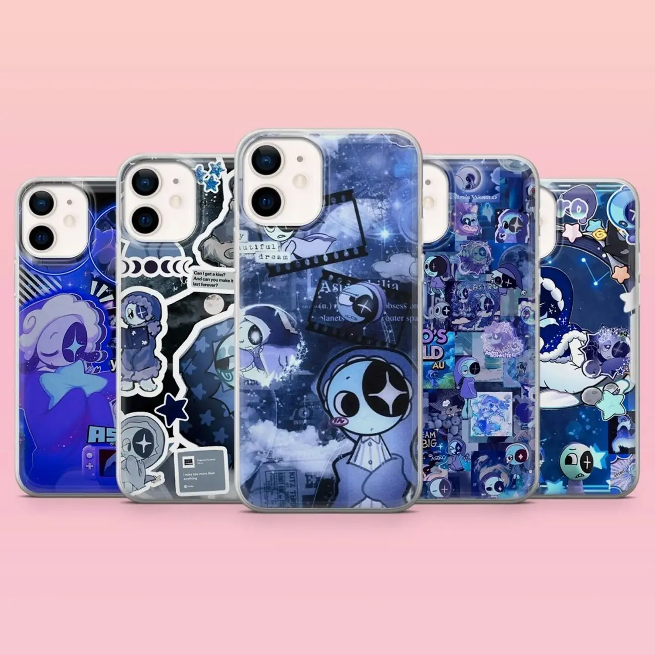 5 Ops Blue Astro Tough Phone Case, Dandy's World Cover for iPhone & Samsung