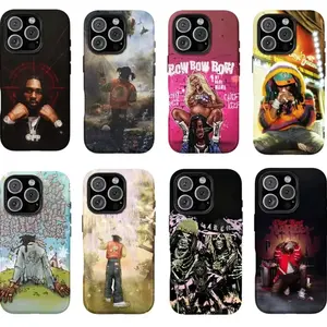 Gamer Inspired Drill Rap Hip Hop Music Artist Fan Merch Graphic Chief Keef Art Tough Phone Case. Edgy Streetwear Aesthetic Rugged Shockproof Protective Cover For iPhone 17 Pro Max 16 Air 15 14 13 12 11.