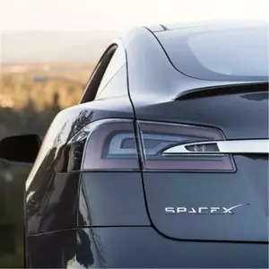 SpaceX Tesla Model S 3 X Y Rear Trunk Emblem Decal - Universal Car Sticker for Vehicle Exterior Decoration