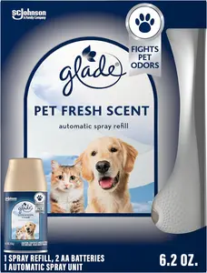 Glade Automatic Spray Refill Starter Kit, Home and Bathroom, 6.2 Oz, 1 Holder + 1 Refill