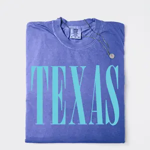 Neon Texas Shirt ~ Unisex Apparel Relaxed Fit Printed In The USA Clothing Womenswear Casual Comfort Cotton