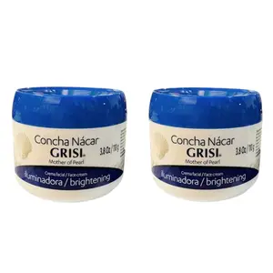 2 Grisi Mouisterizer Face Cream Concha Nacar 3.8 Oz 2 Pack 2 Units