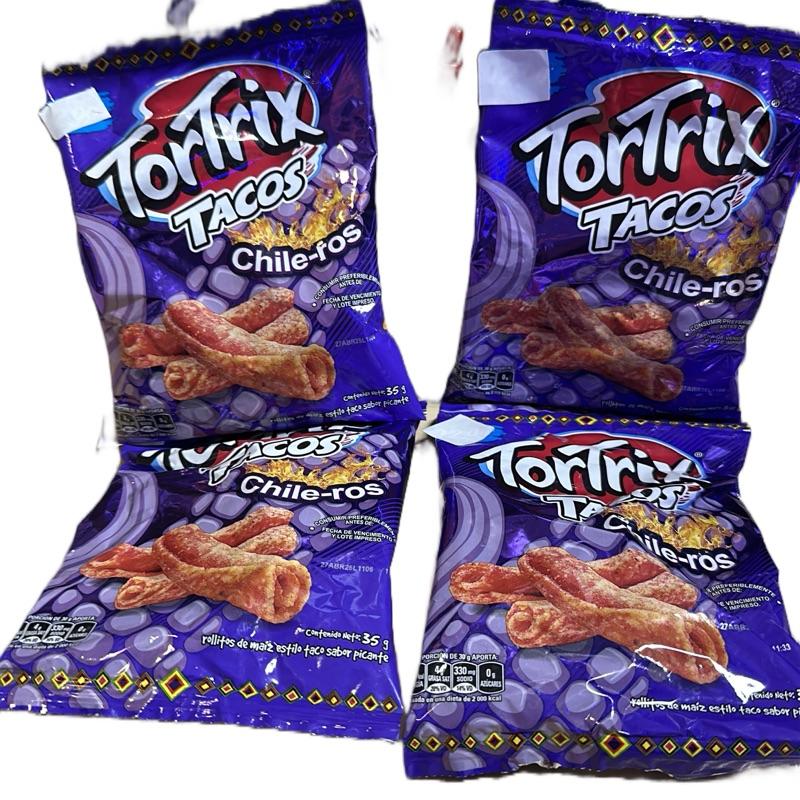 TORTRIX VARIADOS TIRAS DE 12 (35 GR C/U) TACOS CHILEROS, TWIST QUESO, TWIST CHILTEPE,