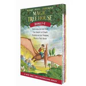 Magic Tree House Boxed Set, Books 1-4: Dinosaurs Before Dark, The Knight at Dawn, Mummies in the Morning Paperback – Box set, May 29, 2001