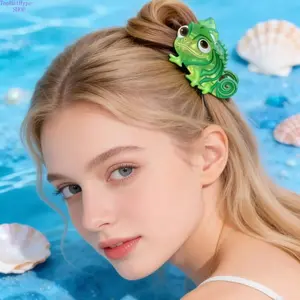 Cute Chameleon Hair Claw Clip for Women, Trendy Animal Shape Hair Accessory, Lightweight Non-Slip Hair Clamp for Ponytail, Bun & Daily Styling