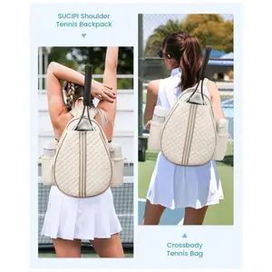 Outdoor Sports Crossbody Lightweight Multifunctional Unisex Waterproof Tennis Racket Bag Suitable for Pickleball Badminton Gift