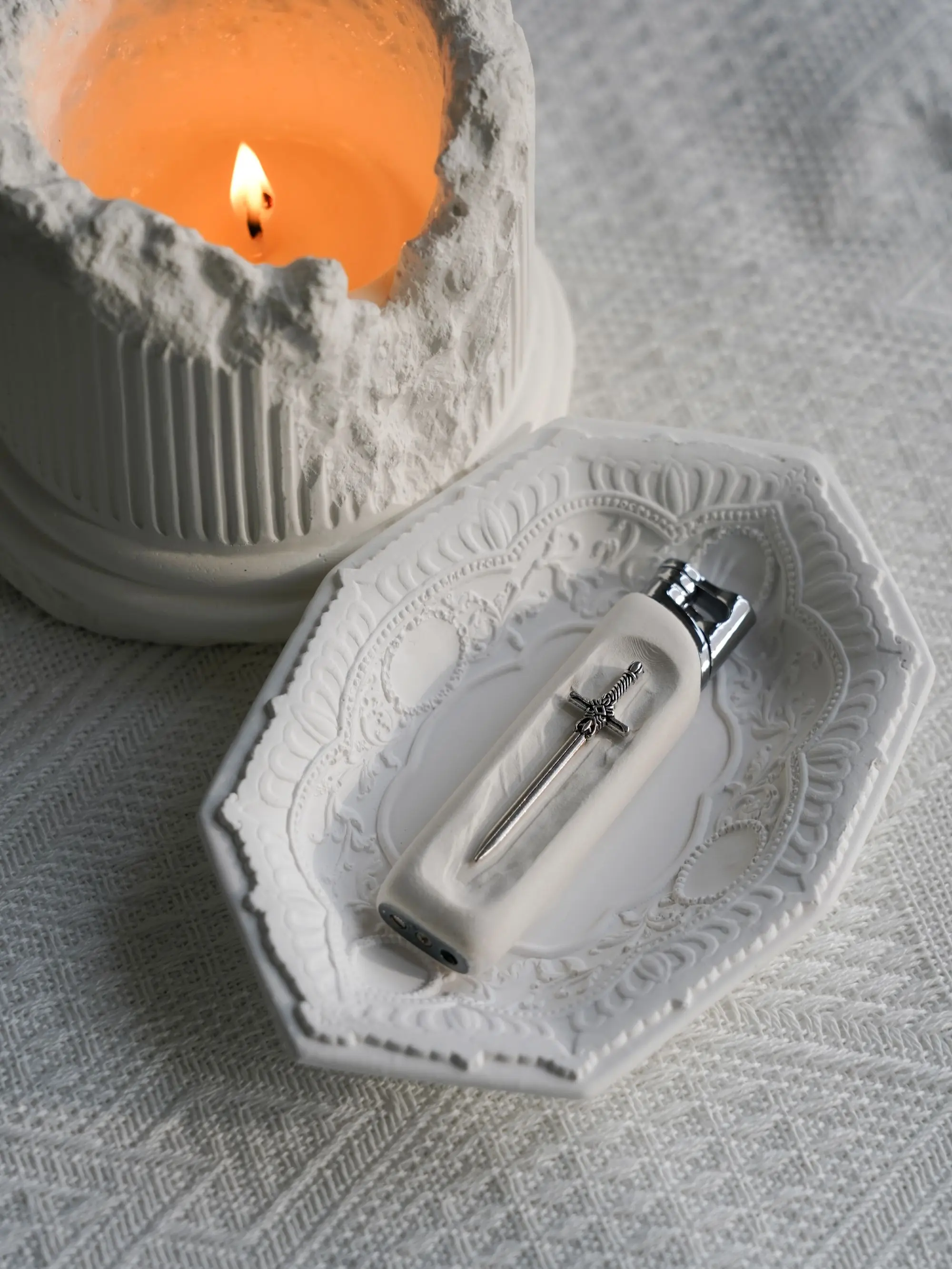 Back to School (Gas not included) Refillable Butane Lighter - Vintage Totem Embossed Design, Hand-Finished Lighter, Perfect Daily Carry for Men & Women,Creative Gift