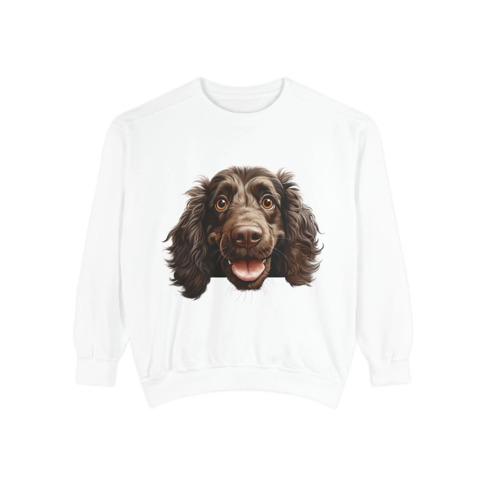Boykin Spaniel Face Sweatshirt, Unisex Pet Lover Gift, Cozy Animal Apparel, Perfect for Animal Lovers, Birthday and Holiday Gift Hoodie Menswear