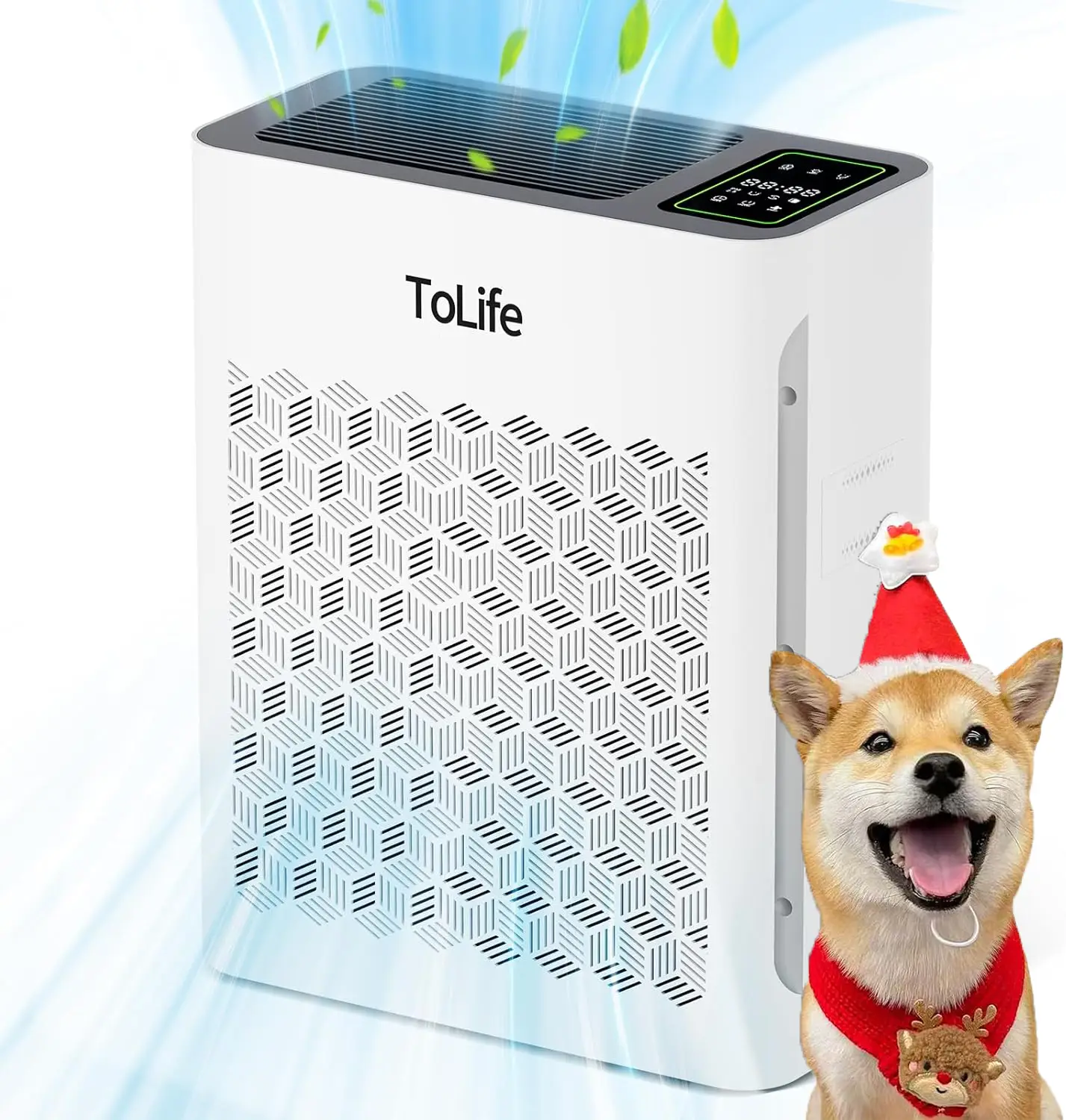 ToLife K2 Air Purifiers for Home Large Room Up to 2000 Ft² with PM 2.5 Display Air Quality Sensor, Auto Mode, Timer, HEPA Air Purifier for Bedroom Fil