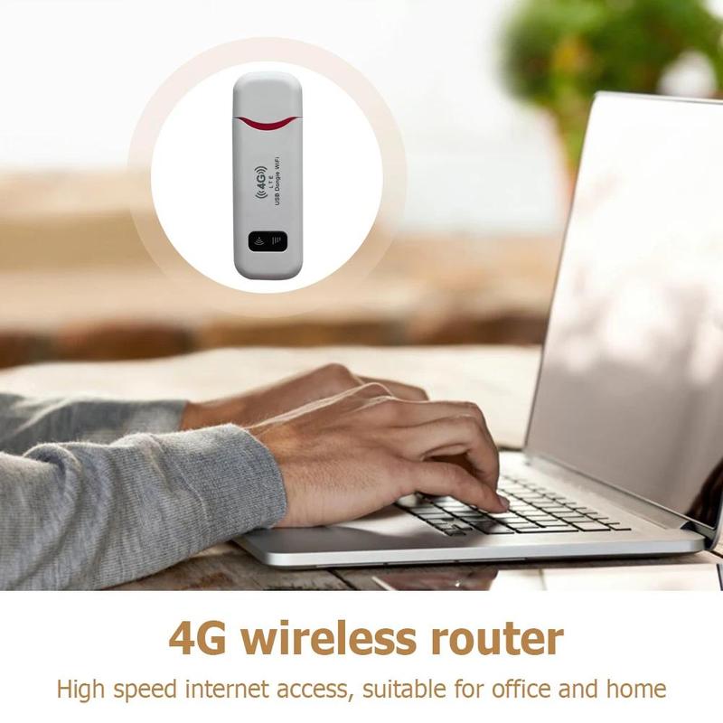 4G LTE Wireless USB Dongle Mobile Broadband 150Mbps Modem Stick 4G Sim Card Wireless Router Home Office Wireless WiFi Adapter Portable Device connect Hotspot Triple-Play Prepaid SIM Card slot Dual Network SmartSim Data Card