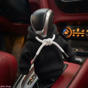 2 Pcs 2026 Hot Cute Mini Hoodie Gear Knob Cover Creative Car Shift Boot Upgrade Car Interior Ornament for Daily Use or Holiday Decoration Hot Selling Cool Style