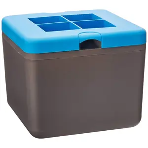 True Cubes Crystal Clear Ice Cube Maker - 4 Large Silicone Ice Cubes Kitchen Mold