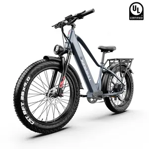 Kingbull Discover 2.0 All-Terrain Fat Tire Electric Bike, Aluminum Frame, 750W Motor, 15Ah Battery, Torque Sensor, 48V LED Lights