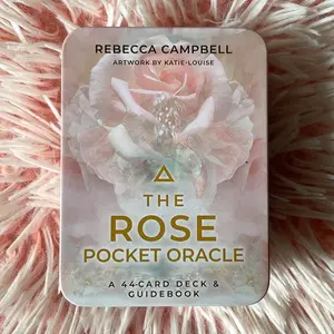 The Rose Pocket Oracle by Rebecca Campbell & Katie Louise - A 44 Card Deck With Guidebook (Comes in Metal Tin)