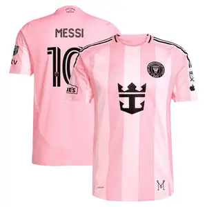 Unisex Miami Black Soccer Jersey #10 Messi Inspired 2026 Edition, Presagio Style Football Shirt, Breathable Fan Version