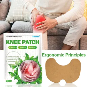 Herbal Knee Pain Relief Patches, Natural Wormwood Joint Patch for Knee Discomfort