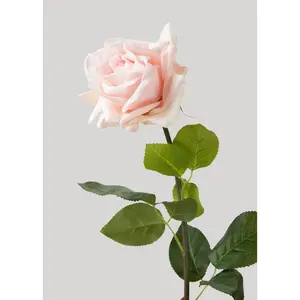 Deluxe Real Touch Rose in Soft Pink - 29"