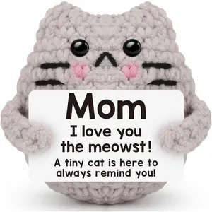 Mothers Day Birthday Gifts for Mom Grandma Godmom Positive  Crochet for Mom Grandma Aunt Godmother, Emotional Support Crochet Small Birthday Gifts