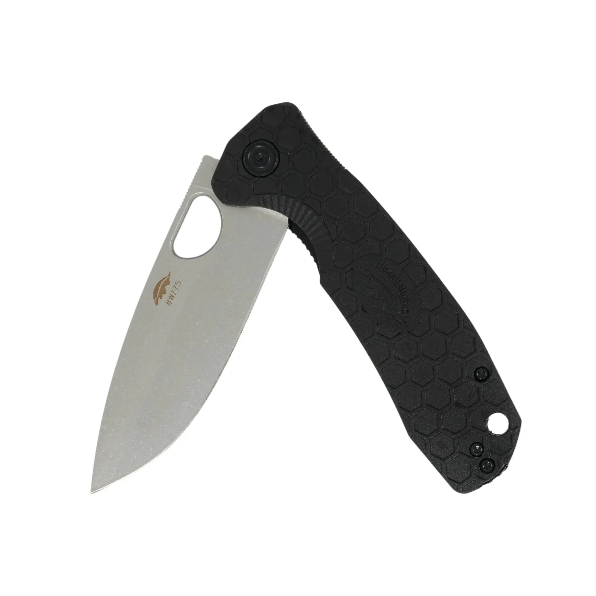 Limited Edition - Large Drop Point Knife - D2 Steel - Stonewashed & Numbered Blade
