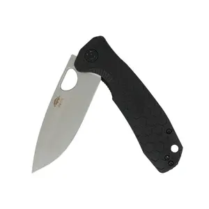 Limited Edition - Large Drop Point Knife - D2 Steel - Stonewashed & Numbered Blade