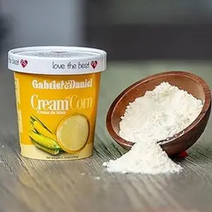 Gabriel & Daniel Organic, Gluten Free, Non-GMO Instant Hot cereal Cream of Corn. Convenient microwave cup. Fortified with Vitamins. Hot Cereal breakfast or snack.