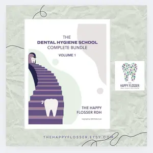 The Happy Flosser Volume 1 Complete Notes Dental Hygiene Study Notes Book - Soft Cover Handwritten Notes for Tooth Morphology Head and Neck Anatomy Histology and Embryology for Education