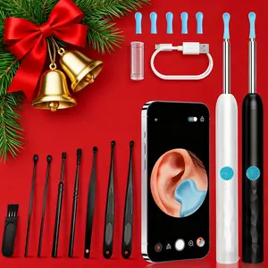 Intelligent Visual Ear Scoop, Ear Wax Removal Kit with Camera, Otoscope with Light, Ear Wax Removal Kit with Ear Pick, Personal Care Products, Earwax Removal Kit