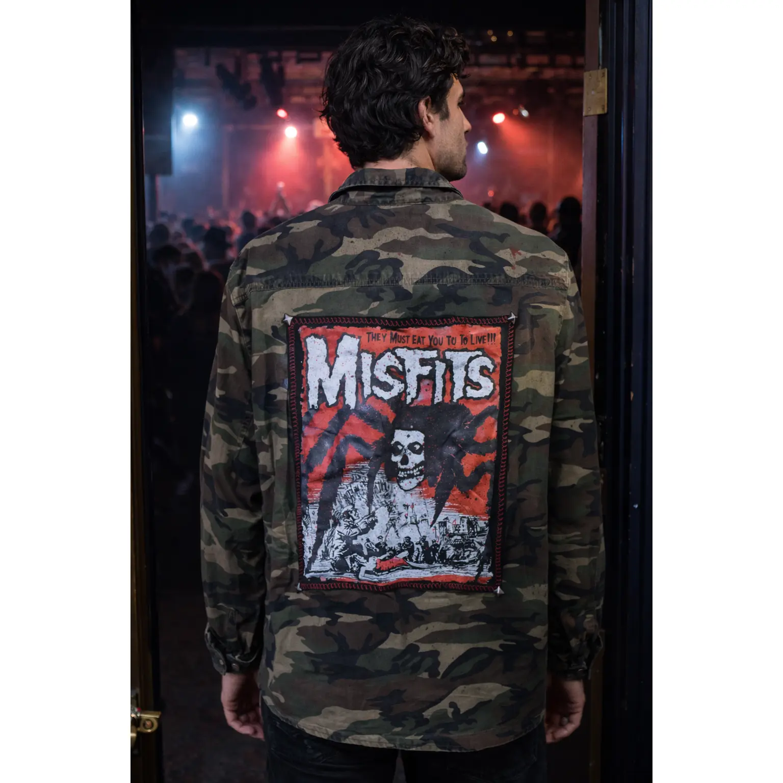 They Must Eat You to Live - Men’s Misfits Camo Punk Jacket