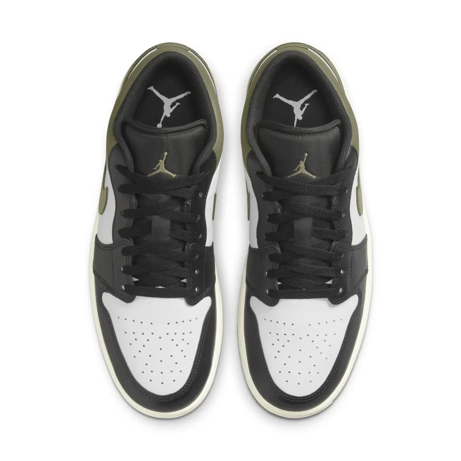 Air Jordan 1 Low 'Black White Medium Olive' 553558-092 - TikTok Shop