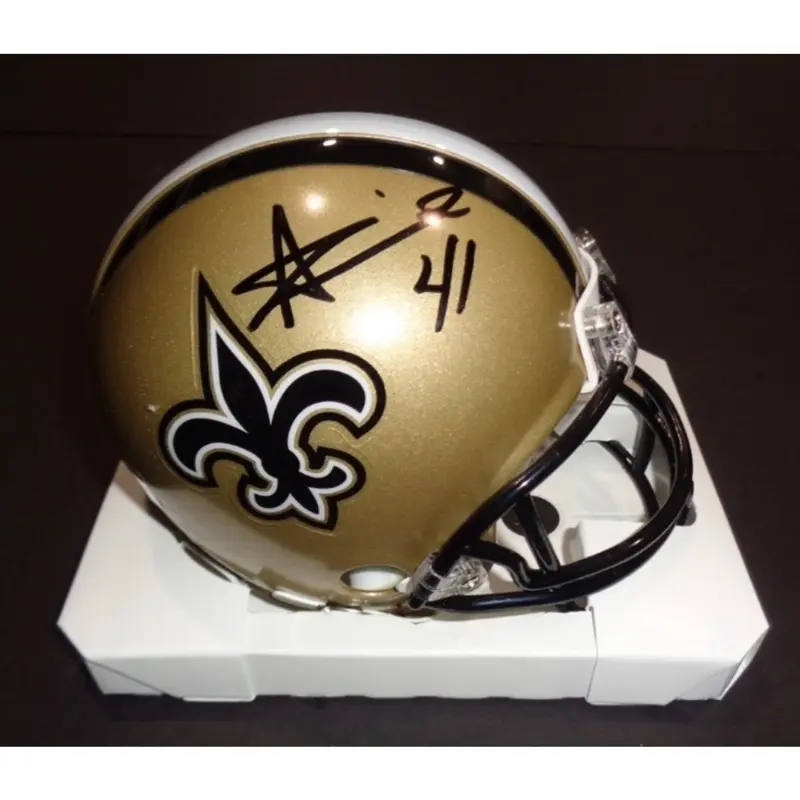 Alvin Kamara Autographed Riddell Mini-Helmet - New Orleans Saints Sports Collectible with COA