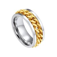 Cuban Fidget Ring-Golden