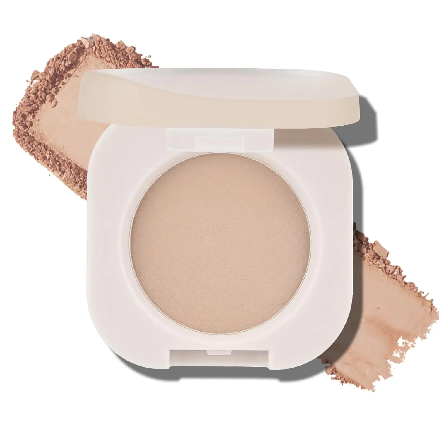 Matte Eyeshadow Single in Warm Apricot Peach, Lightweight and Easily Blendable Ultra-fine Texture Powder for Smooth Autumn Makeup, Blend Easily, Smooth Texture, Single Item