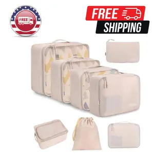 8 Set Packing Cubes Luggage Packing Organizers
