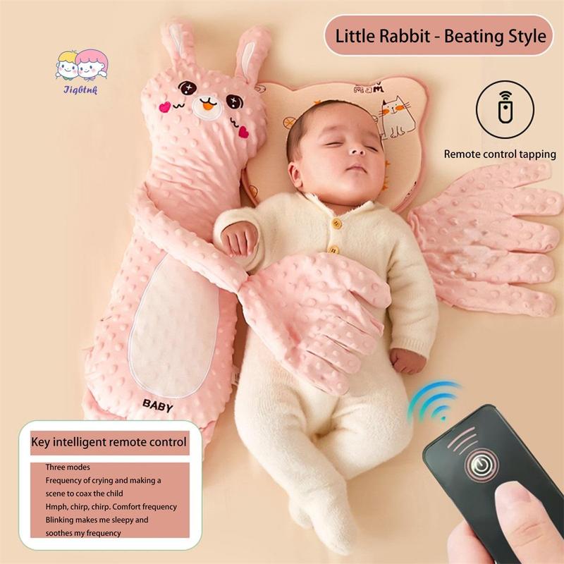 Baby Soothe Toy with Large Palm Cute Stuffed Animal Baby Patter Snuggle Toy Plush Doll for Newborns