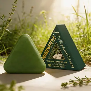 Anti-Hair Loss Shampoo Bar – Hair Strengthening with Polygonum, Ginseng & Tea Tree, Nourishing Scalp Care, Reduces Breakage, for Thinning Hair, Sulfate-Free, Herbal Hair Growth Soap for All Hair Types, 120g