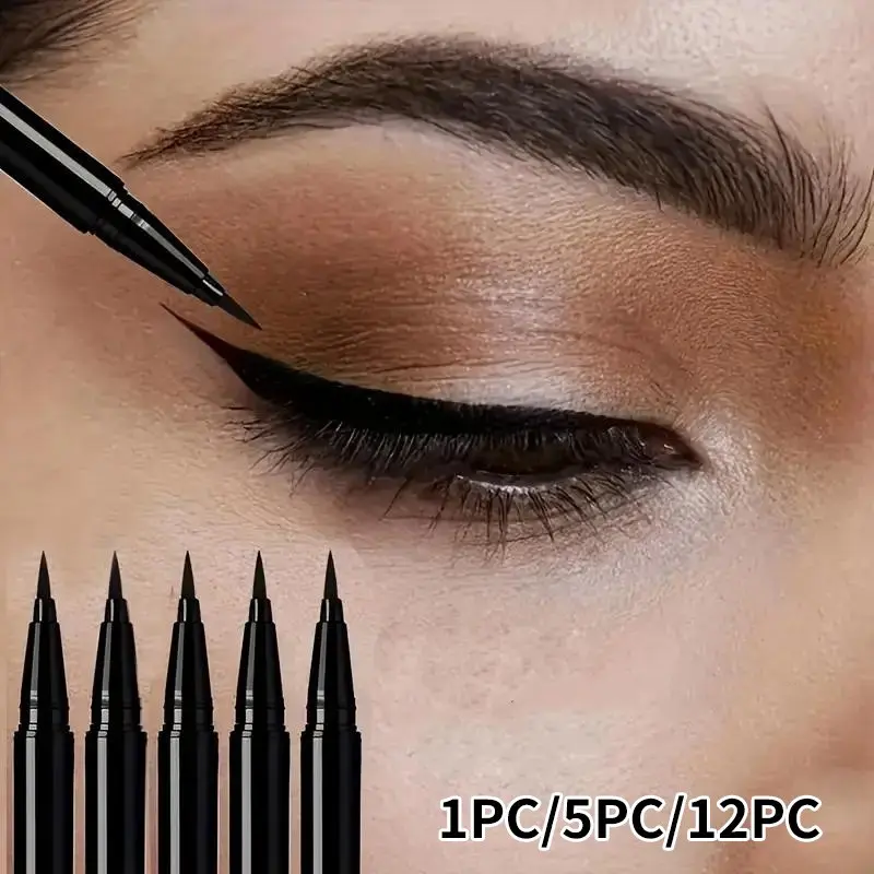 Waterproof Liquid Long-Wear Wing Eyeliner Pen Set, Eye Makeup Product, Long-Lasting Quick-Drying Formula, Sweat & Smudge Resistant, Ideal for Beginners and as a Gift