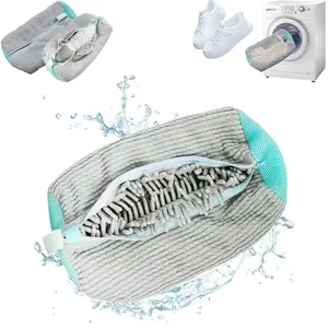 Shoe Washing Machine Bag Reusable Mesh Laundry Protector for All Shoe Sizes Christmas Gift Ideas 1PC 2PCs Sneaker Wash Bag Zippered Laundry Wash Bags shoe  cleaning  bag small ltems easy fit smooth application Heavy Duty Nylon Laundry Bag machine Large Ro