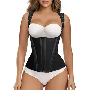 SHAPERX Women's Curve Defining Hourglass Shaper Tummy Control Shapewear Top Zipper and Closures SHAPERX Women's Curve Defining Hourglass Shaper Tummy Control Shapewear Top Zipper and Closures