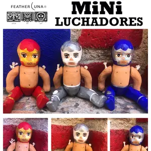 LUCHA LIBRE Paper Mache Luchadores. 100% handmade Lucha libre figurines. Pop culture collectables. Made in Mexico