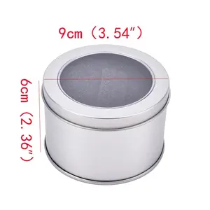 1PCS Round Metal Jewelry Watch Gift Box Display Case With Cushion Watch Organizer Box Holder Display 2 Sizes