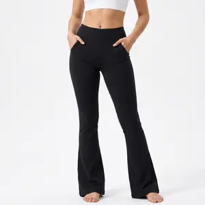 CQQNBV  High Waisted Flare Leggings for Women - Yoga Pants for Women - Buttery Soft Bell Bottom Palazzo - Versatile Sizing Womenswear Bottoms Basic Minimalist summer