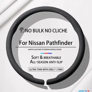 Custom Nissan Pathfinder Flat Bottom Steering Wheel Cover | Heavy Duty & Spill-Proof | Family SUV Essentials