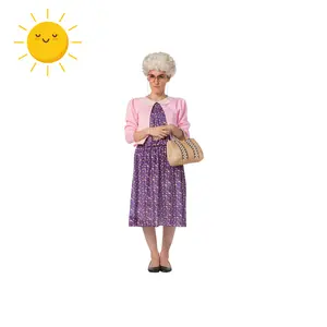 Golden Granny Wise Halloween Costume with Wig