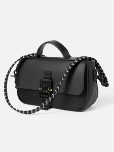 Killspencer AMG Utility Bag Unisex Crossbody Full-Grain Leather & Italian Nylon Military Buckle Closure 1.8L Capacity