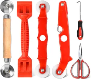 Screen Repair Tool,Window Roller,Spline Installer,6 in 1 Window Installation Tool,Screen  Spline Roller for Installing & Replacing Window Patio Sliding Door (6 in 1)