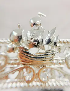 Pirate Crown Halloween Skull Crystal Gothic Wedding Renaissance Headpiece for Cosplay Costume Masquerade Party Hair Accessory