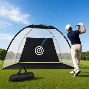 Golf Net - Upgraded 6.5x4.5ft Golf Practice Net, Hitting Aid Nets for Backyard Driving Chipping Training Swing Outdoor or Indoor– Gifts for Men/Dad/Him