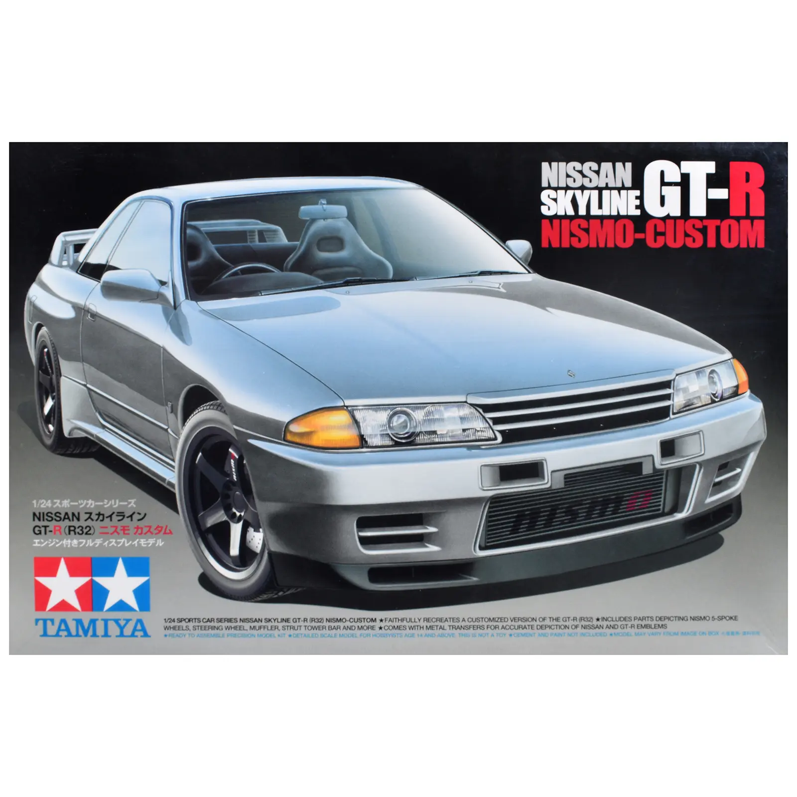 Model Kit Nissan Skyline GT-R (R32) Nismo-Custom 1/24 Scale Model by Tamiya